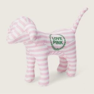 New Victoria's Secret PINK Original Mini Dog Pup Puppy Cupid Stripe Green Crest